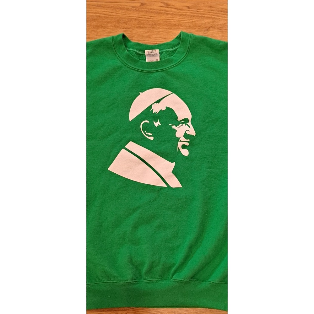 M Kelly Green Vintage‎ Pope Francis Sweatshirt - Picture 2 of 5